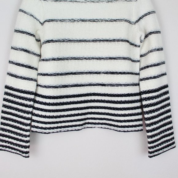 NWT Theory Wool Blend Uneven Stripe Sweater - Picture 8 of 12